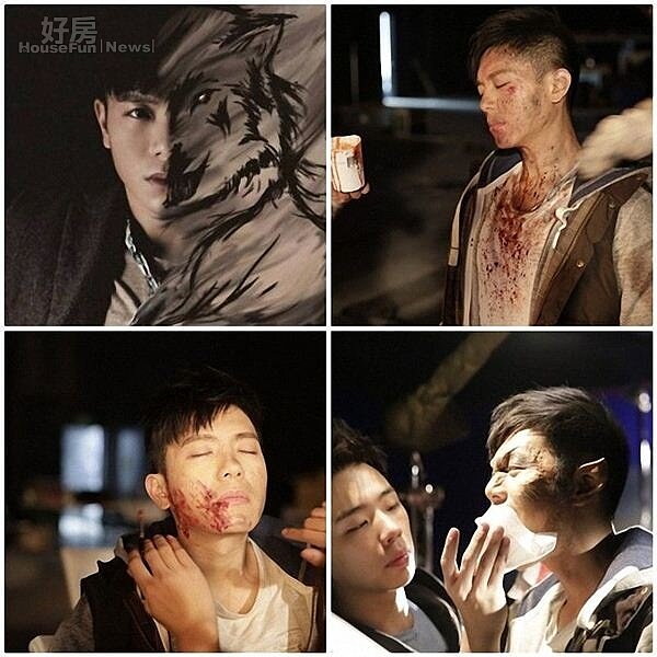 8.韋禮安變身成狼的過程,正是出自儲榢逸之手。