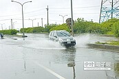 雲林低窪地區驟雨積水