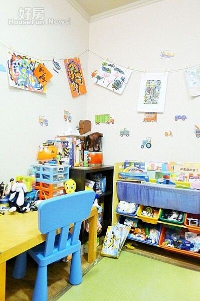 2.精心佈置的遊戲房,王淑麗也常待在這裡和兒子同樂。