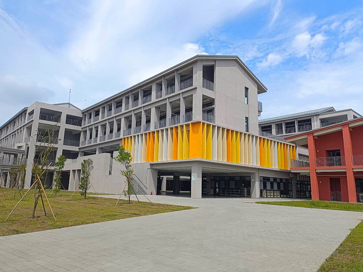 沙崙國際高中校舍外觀。圖／台南市教育局提供