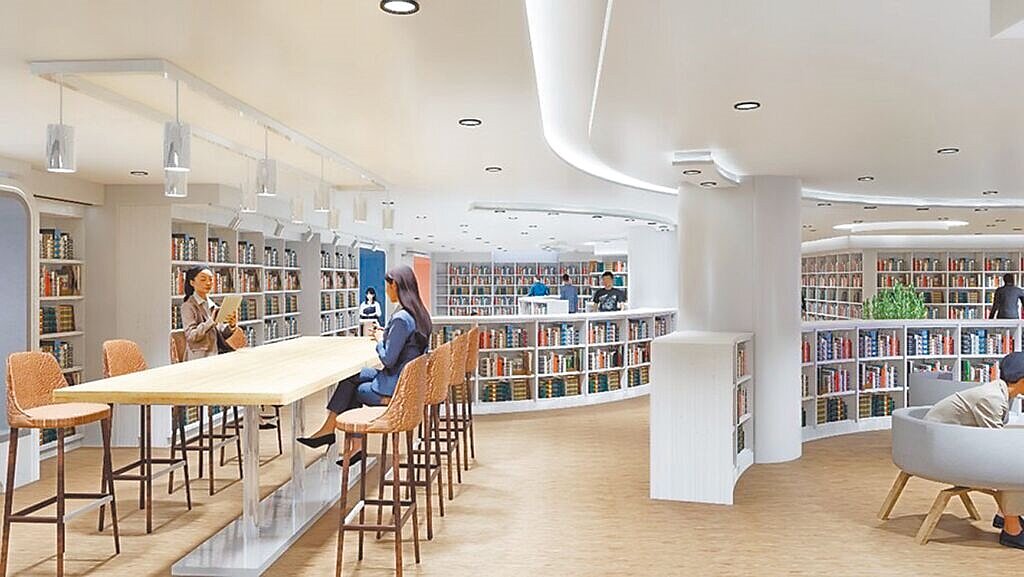 基隆市公共圖書館總館工程延宕,遭審計部基隆審計室點名要求改善。圖為模擬畫面。圖/基隆市政府提供