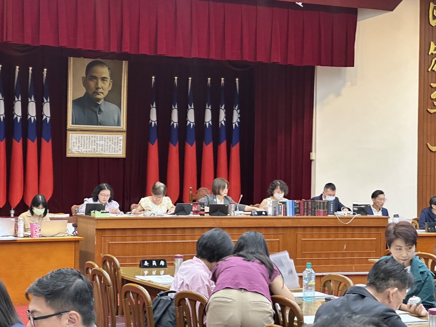 立法院財政、內政、經濟、教育及文化、交通、社會福利及衛生環境委員會今開聯席會議,審查行政院函請審議「中央政府丹娜絲颱風及728豪雨災後復原重建特別預算案」。記者張曼蘋/攝影