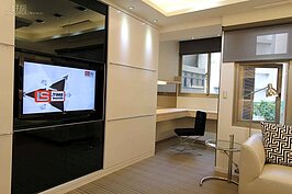 知名影評人李光爵(膝關節)位在內湖的新家。（膝關節提供）