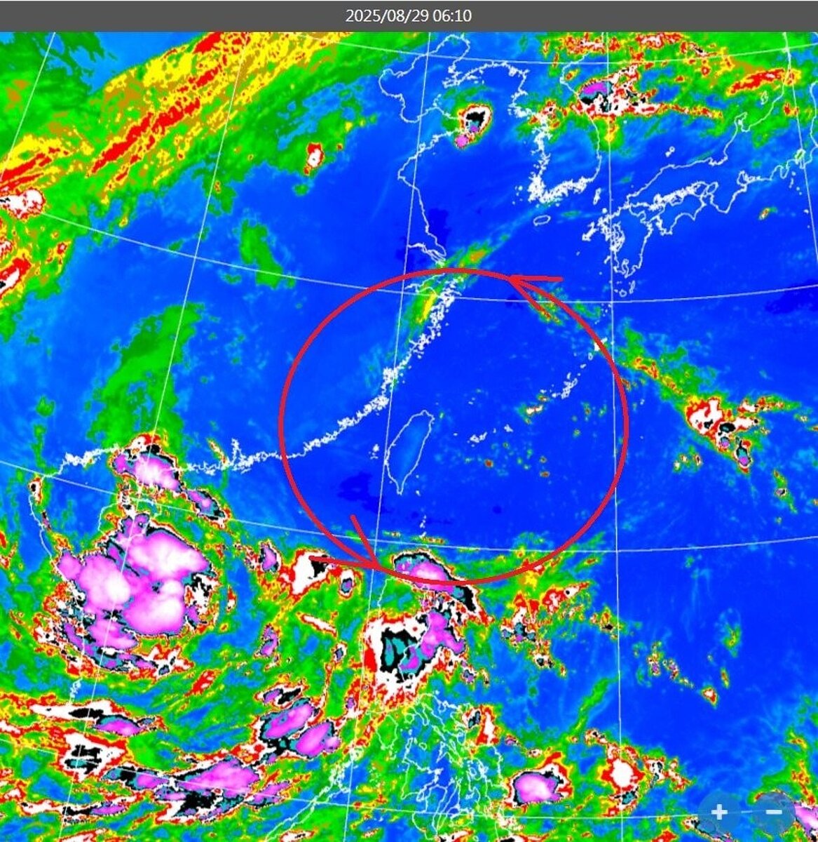 冷心低壓。圖/取自鄭明典臉書