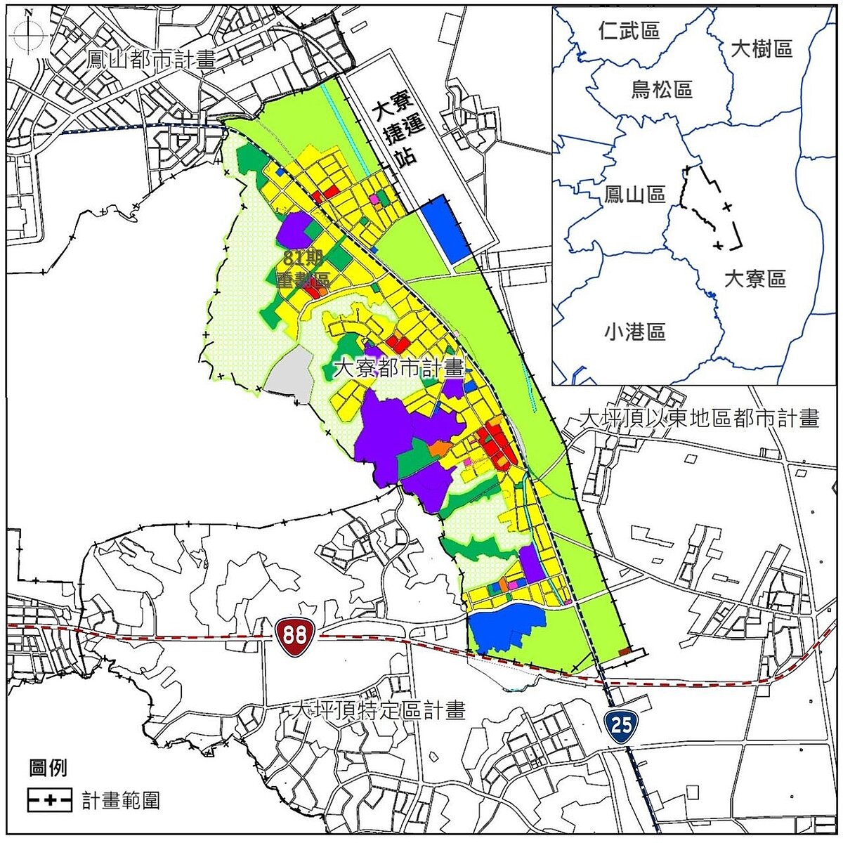 大寮都計睽違10年通盤檢討。圖／高雄市都發局提供