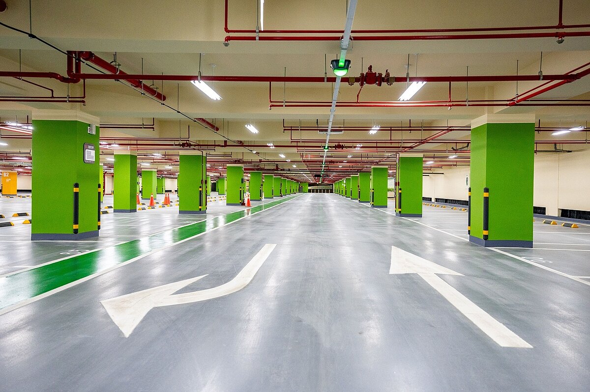 停車場為中壢區開發面積最大停車場。圖/桃園市政府提供