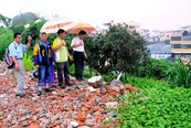 加強江南花園城擋土牆排水　防範土石流再發生