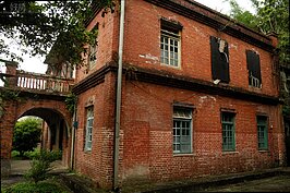 第一眼看到蔡家小洋樓為兩層高度建築，在當年可是有錢人的標記(好房記者張聖奕/攝影)