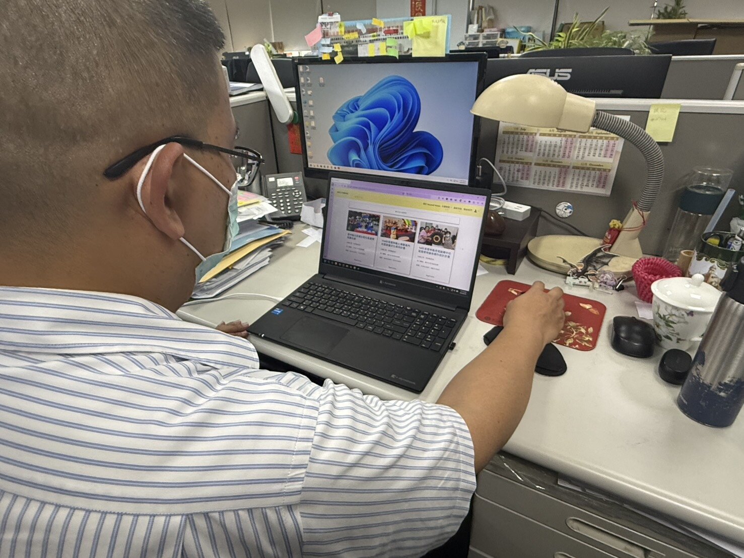 雲林縣府與產學合作建構社區AI資料系統,讓社區業務作業更便捷,打造社區版「ChatGPT」,快速滿足資訊查詢、資料取得的需求,讓社區發展不斷層。記者蔡維斌/攝影