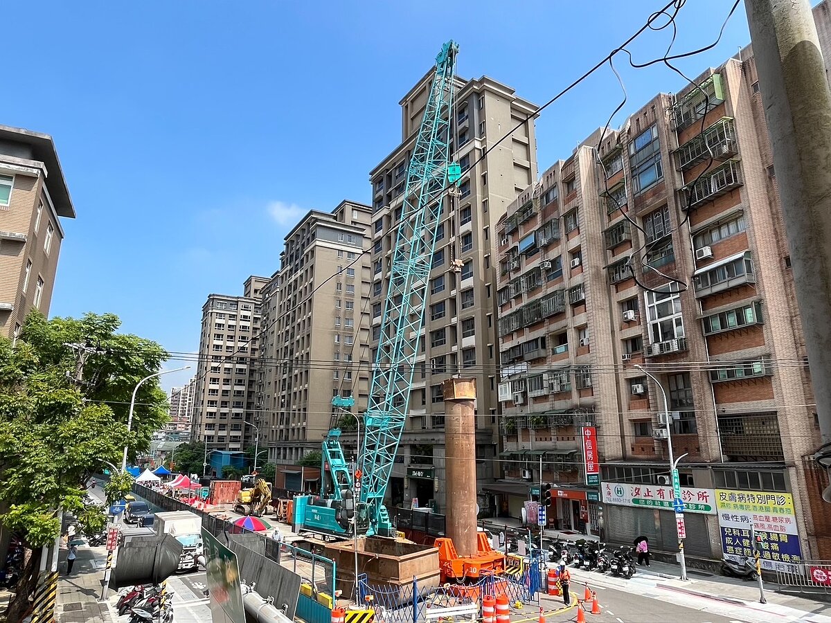捷運汐東線首支基樁動工推進2032年完工。圖／新北市政府捷運工程局提供