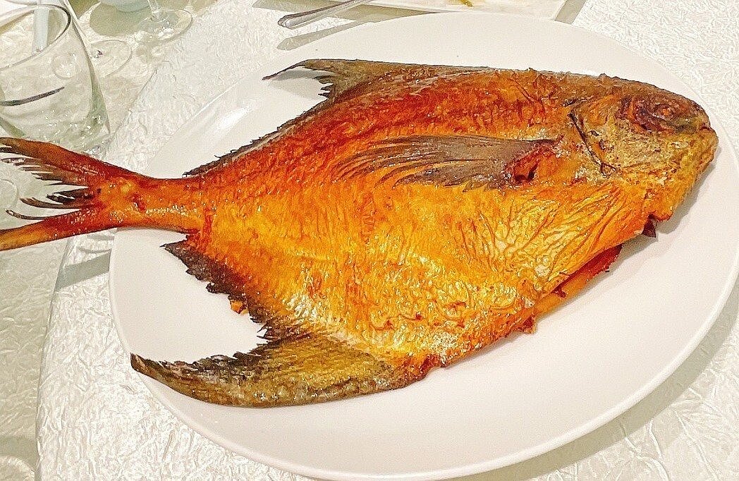 喜相逢麵館的「煙燻白鯧」。圖/聯合報系資料照片