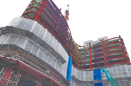 
台中市各地雖有新建案，但房市買氣有降溫趨勢。（馮惠宜攝）
