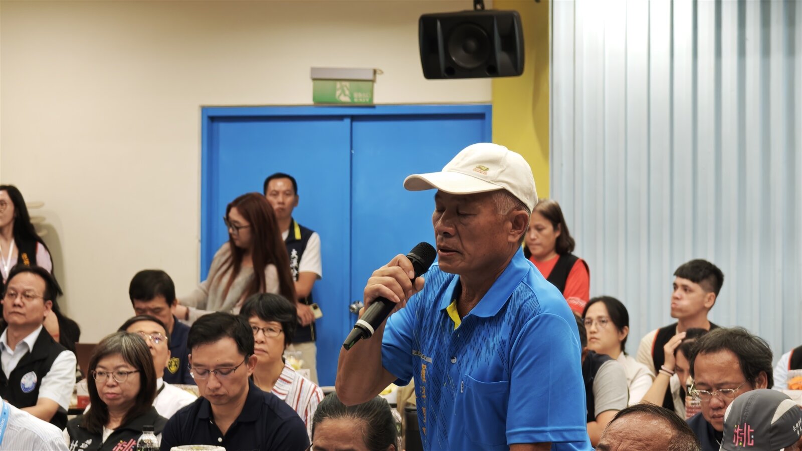 羅浮里里長廖國達等人要求加速小烏來風景區開發。記者鄭國樑／攝影 