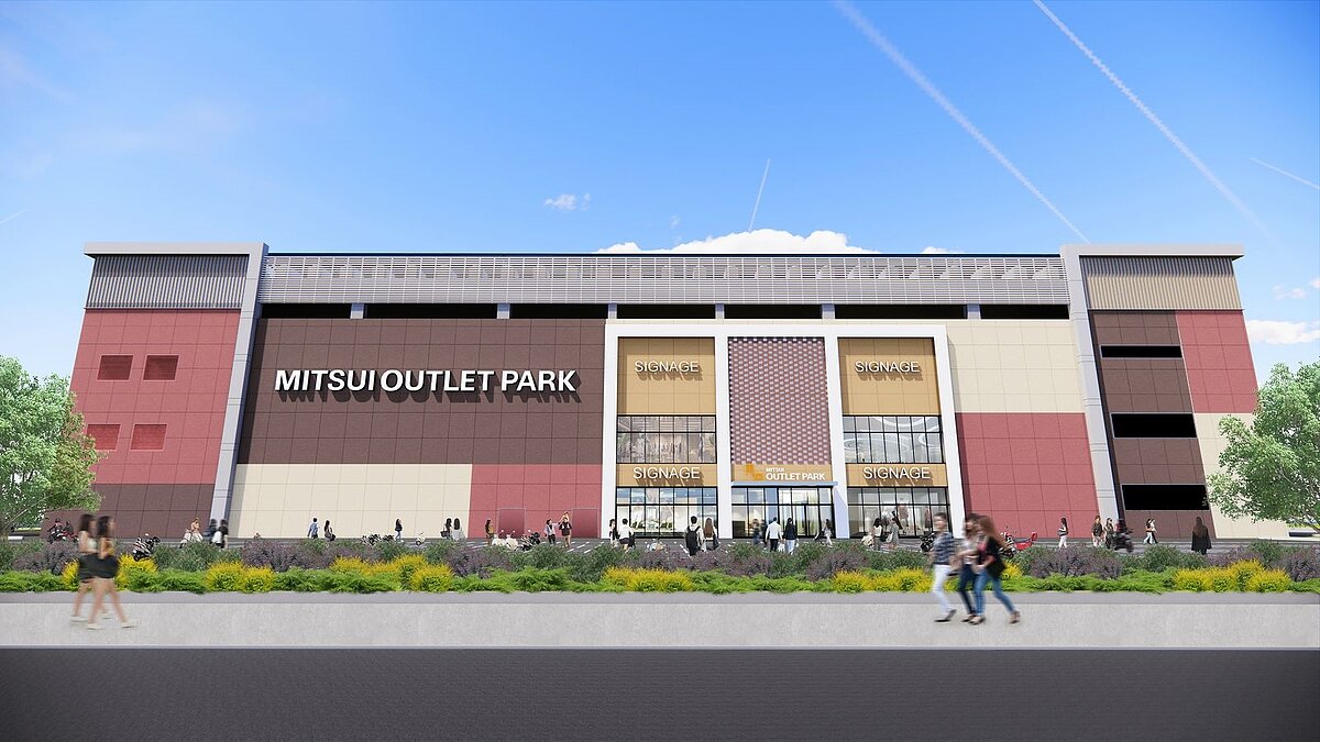 MITSUI OUTLET PARK台南，二期擴建工程預定將於2026年春天完工。圖／台灣三井提供