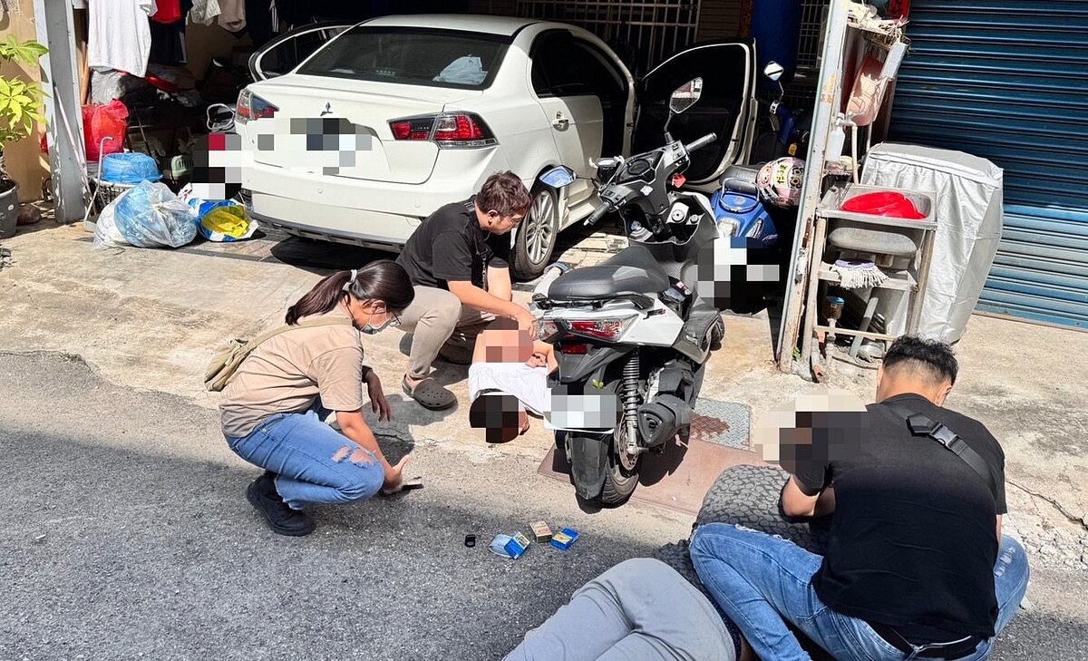 高雄房產公司老闆光天化日遭搶500萬元，警方追捕涉案的柯姓男子。記者林保光／翻攝