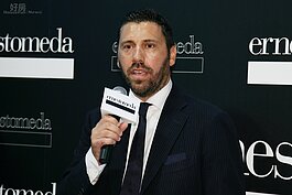 ernestomeda總裁Alberto Scavolini十分重視台灣市場，特別由義大利來台參加開幕儀式。(好房記者張聖奕/攝影)