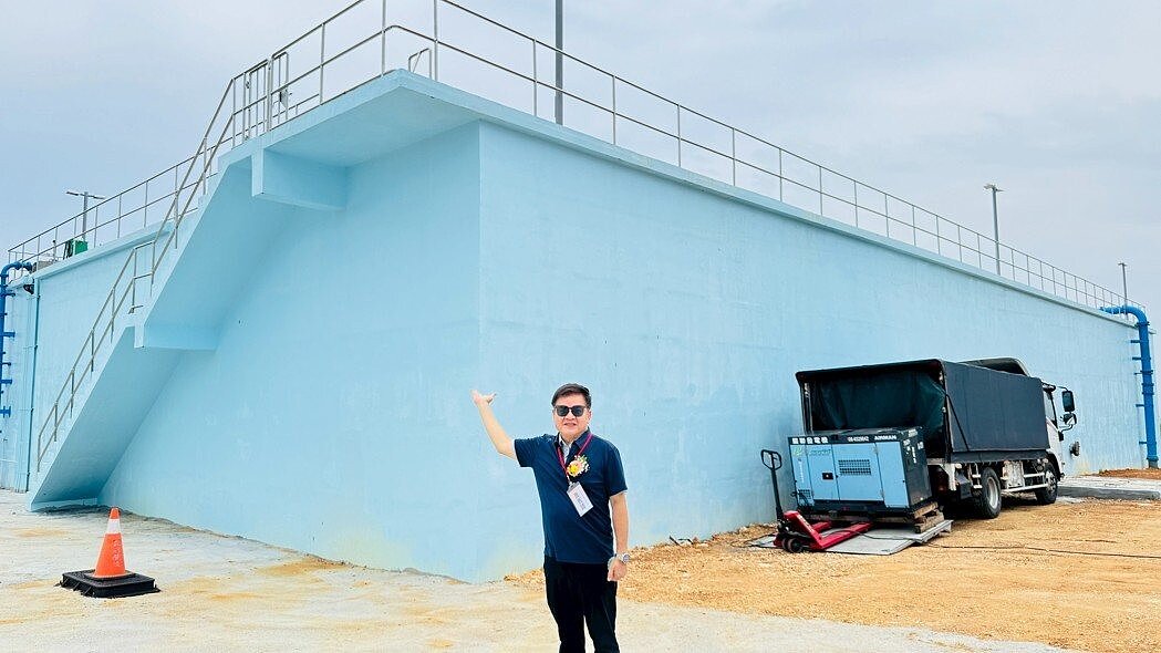 立委莊瑞雄推動小琉球五千噸配水池正式啟用。莊瑞雄國會辦公室/提供