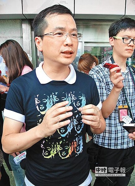 總統府前副祕書長羅智強(劉育辰攝)