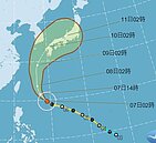 浣熊接近將轉強颱　今明有雨