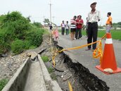 溪州鄉垃圾掩埋場　颱風豪雨掏空路基