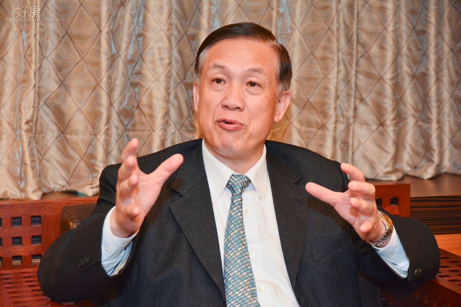 鄉林董事長賴正鎰。(好房News記者 陳韋帆/攝影)