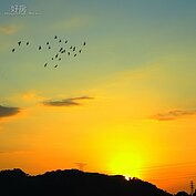 深坑的日落十分美麗。