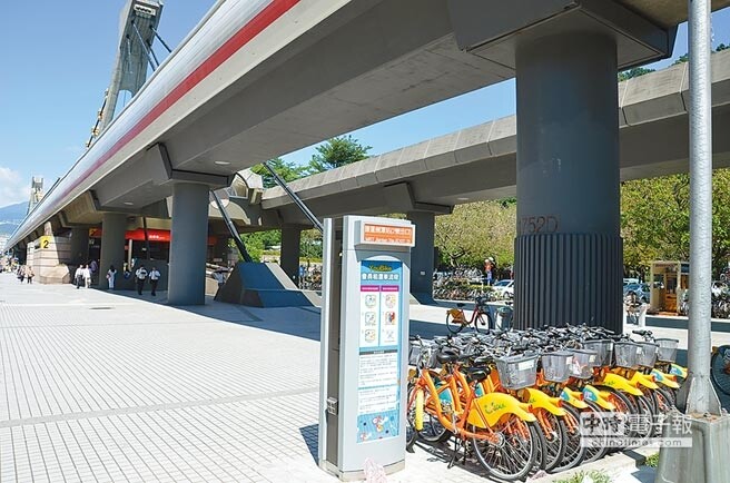 北市推動YouBike公共自行車租賃系統設置，對空氣品質改善是一大助益。（台北市環保局提供）