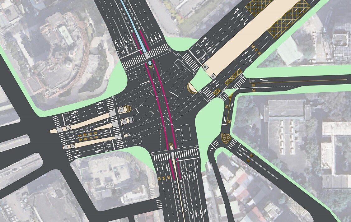 北市公館圓環「正交路型」9/29上午6點啟用。圖/台北市政府提供