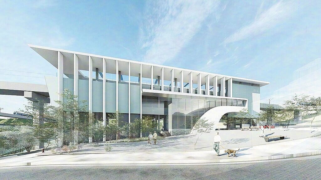 基隆捷運第1階段路線以八堵站為端點，路線全長15.59公里，沿線共13座車站，預計2033年完工。圖／新北市捷運局提供
