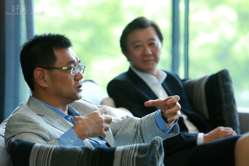 達麗建設董事長謝志長暢談規劃世界灣的理念。（業者提供）