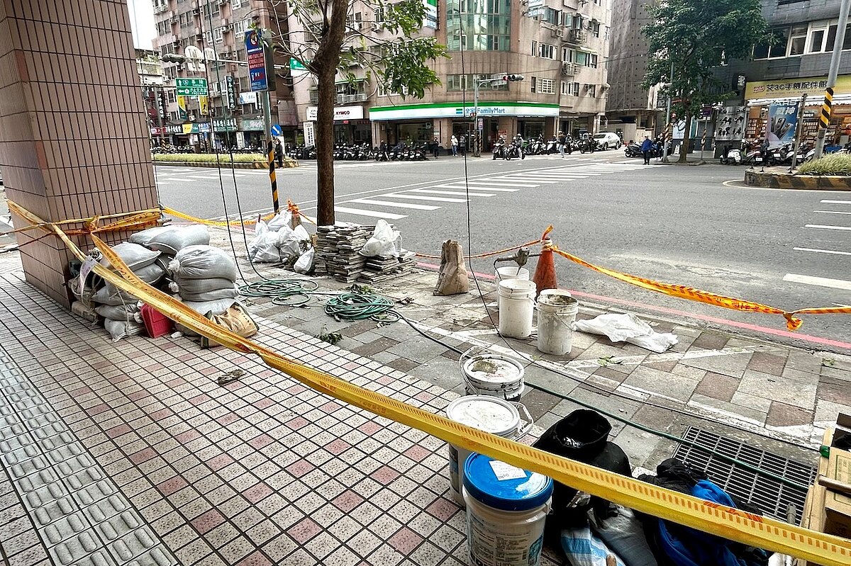 磁磚剝落、外牆修繕、外牆、大樓。圖／好房網News記者蔡佩蓉攝影