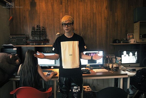 7.公司的設計部，這裡是潮牌創意的心臟地帶。
