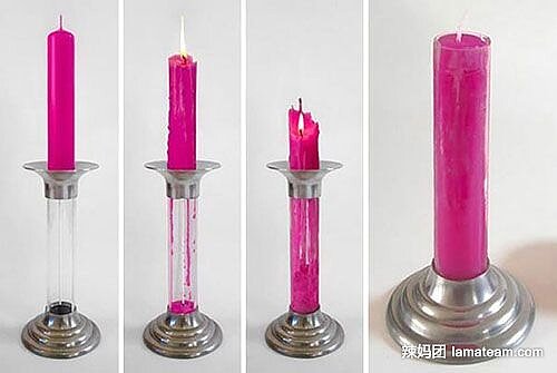 重複使用的蠟燭