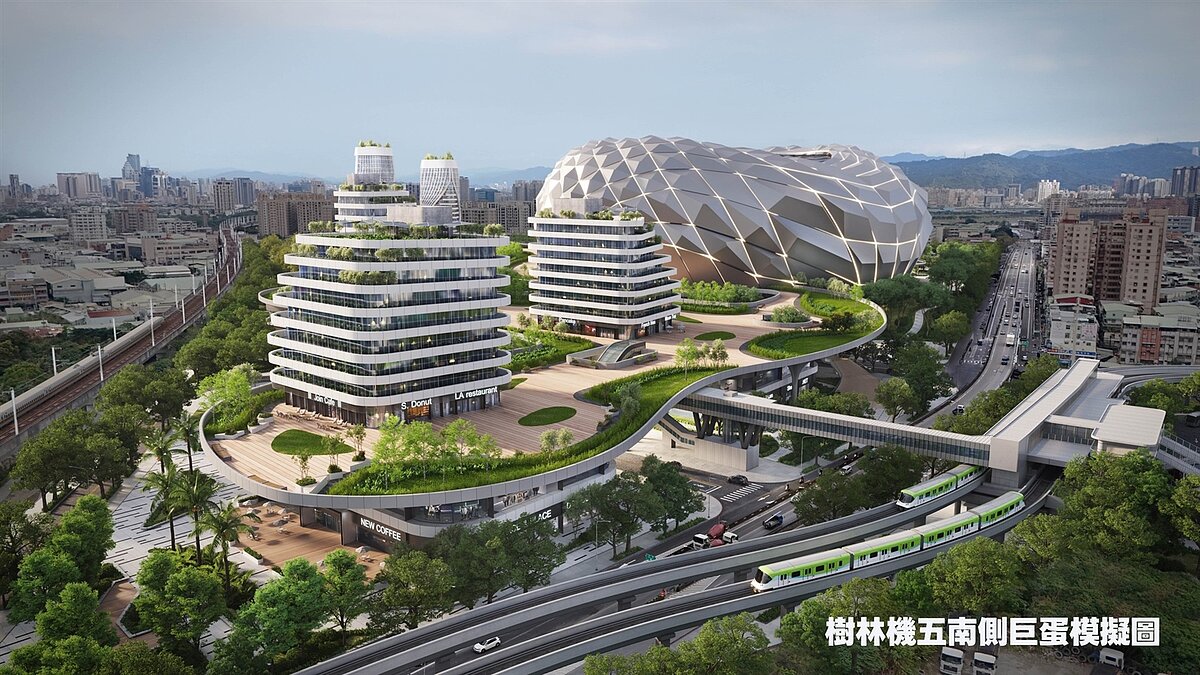 新北大巨蛋樹林機五模擬圖。圖／新北市政府提供