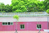 美化兼散熱　溪州公園建物穿「綠衣」