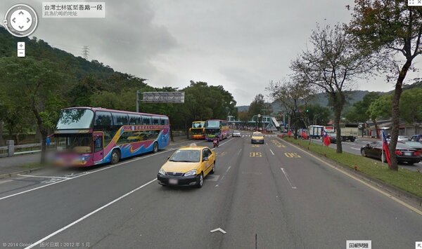 至善路一段長期以來大客車違停問題嚴重（翻攝自Google Map）