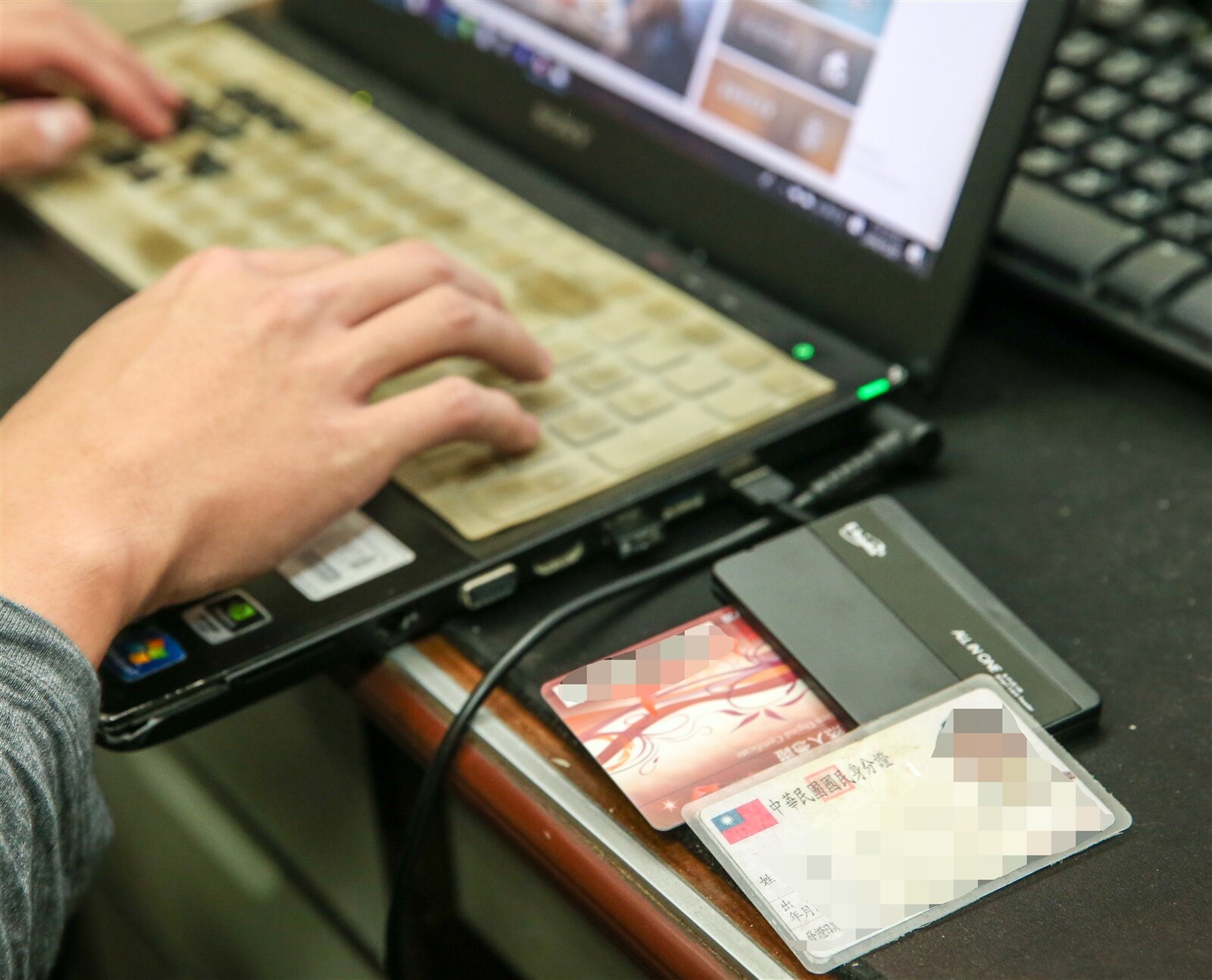 自然人憑證示意圖。 聯合報系資料照