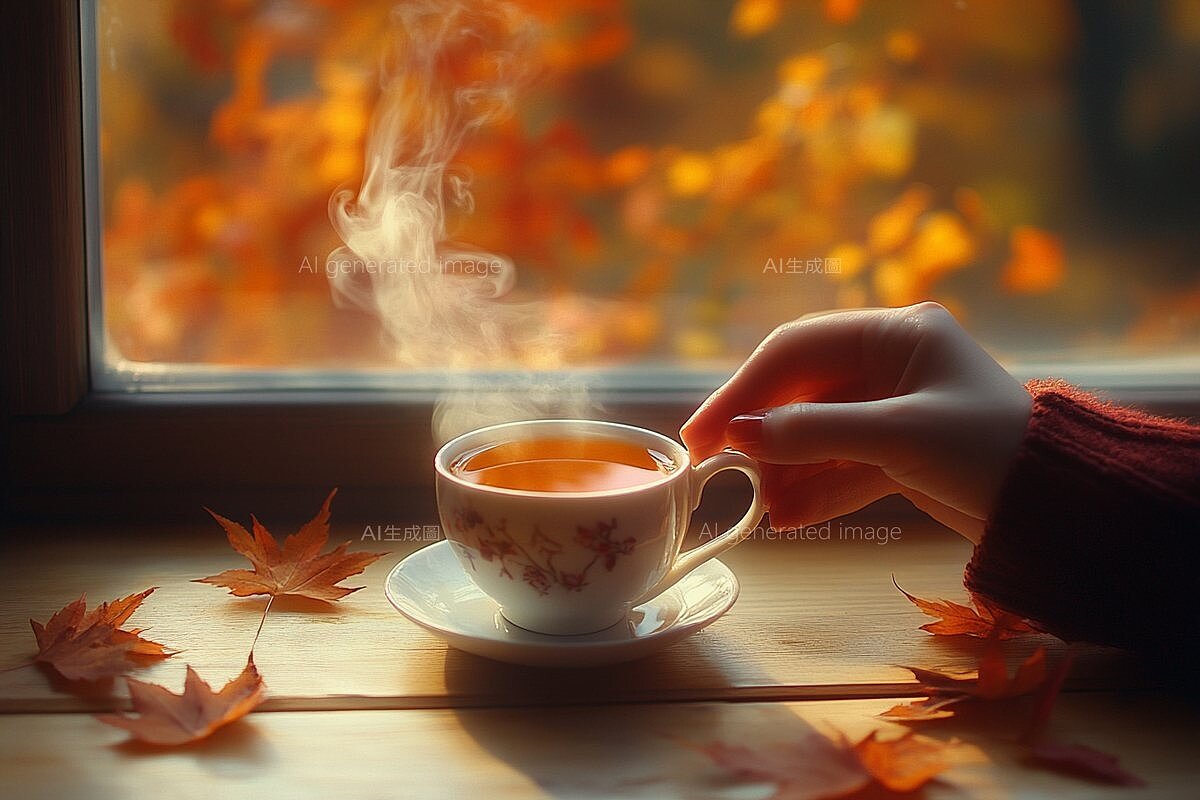 寒露多落在每年的10月8日至9日交節,今年的「寒露」就在今天上午8時40分57秒交節氣。圖/AI生成