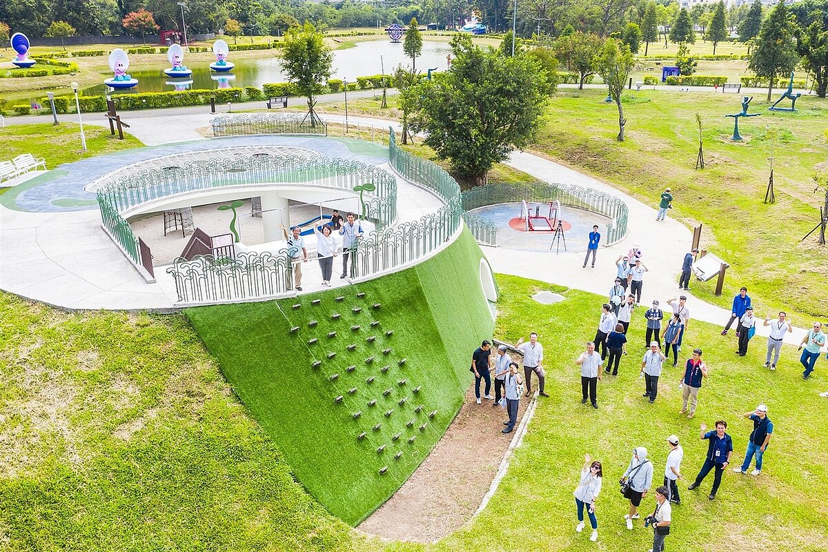 嘉義市長黃敏惠規畫5支箭,斥資12.9億元打造北香湖全齡宜居新典範。圖/嘉義市政府提供