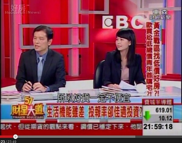 東森財經台《57財星大道》討論萬華總價210萬套房可買不可買。(翻攝YouTube)