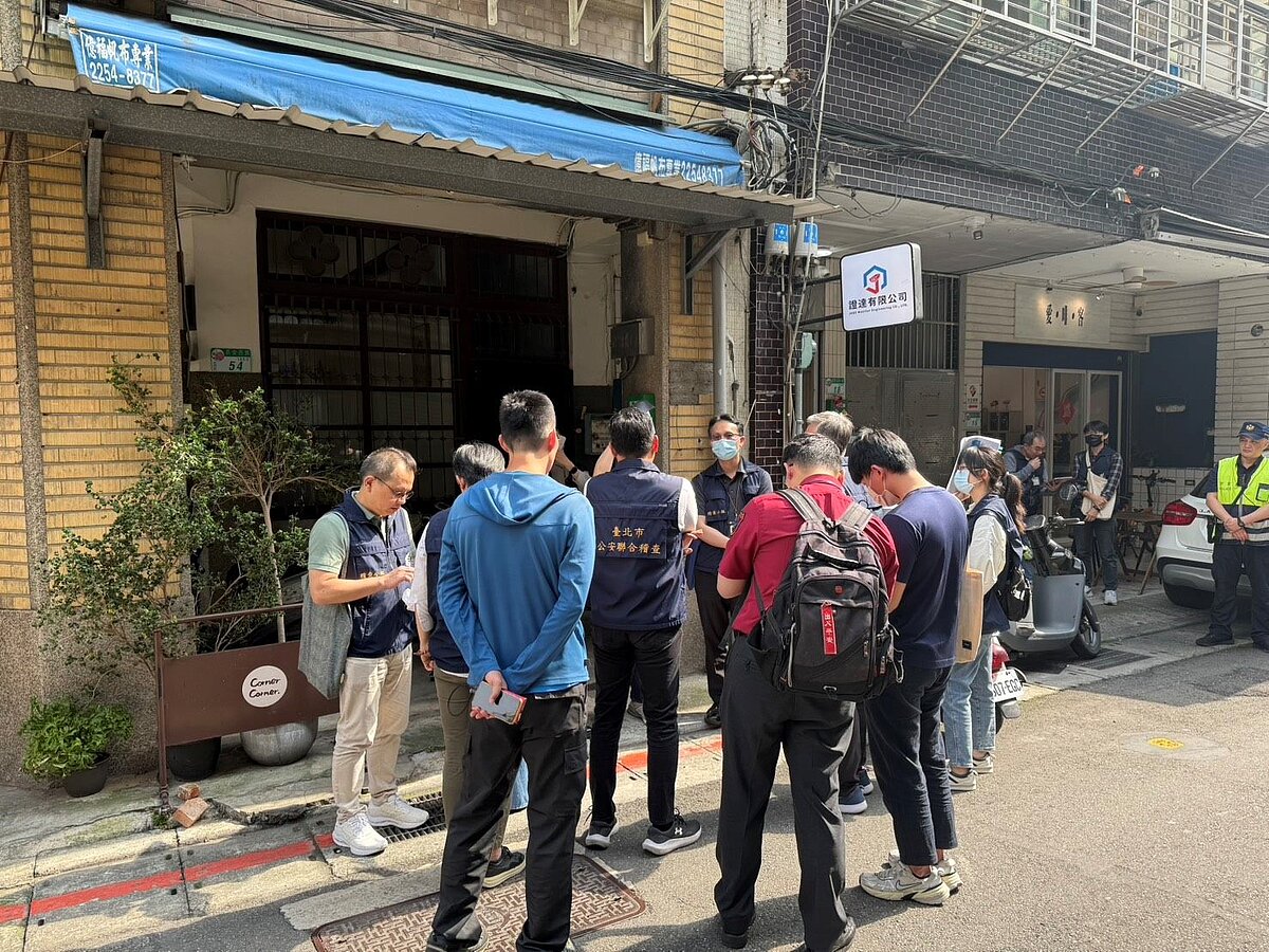北市府加強非法日租稽查，遏止不肖業者非法經營，守護旅客住宿安全。圖／台北市觀傳局提供