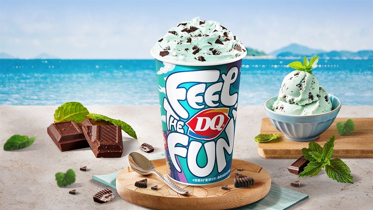 DQ經典代表品項「暴風雪」,以「倒杯不灑」特色著稱。圖/DQ冰淇淋提供