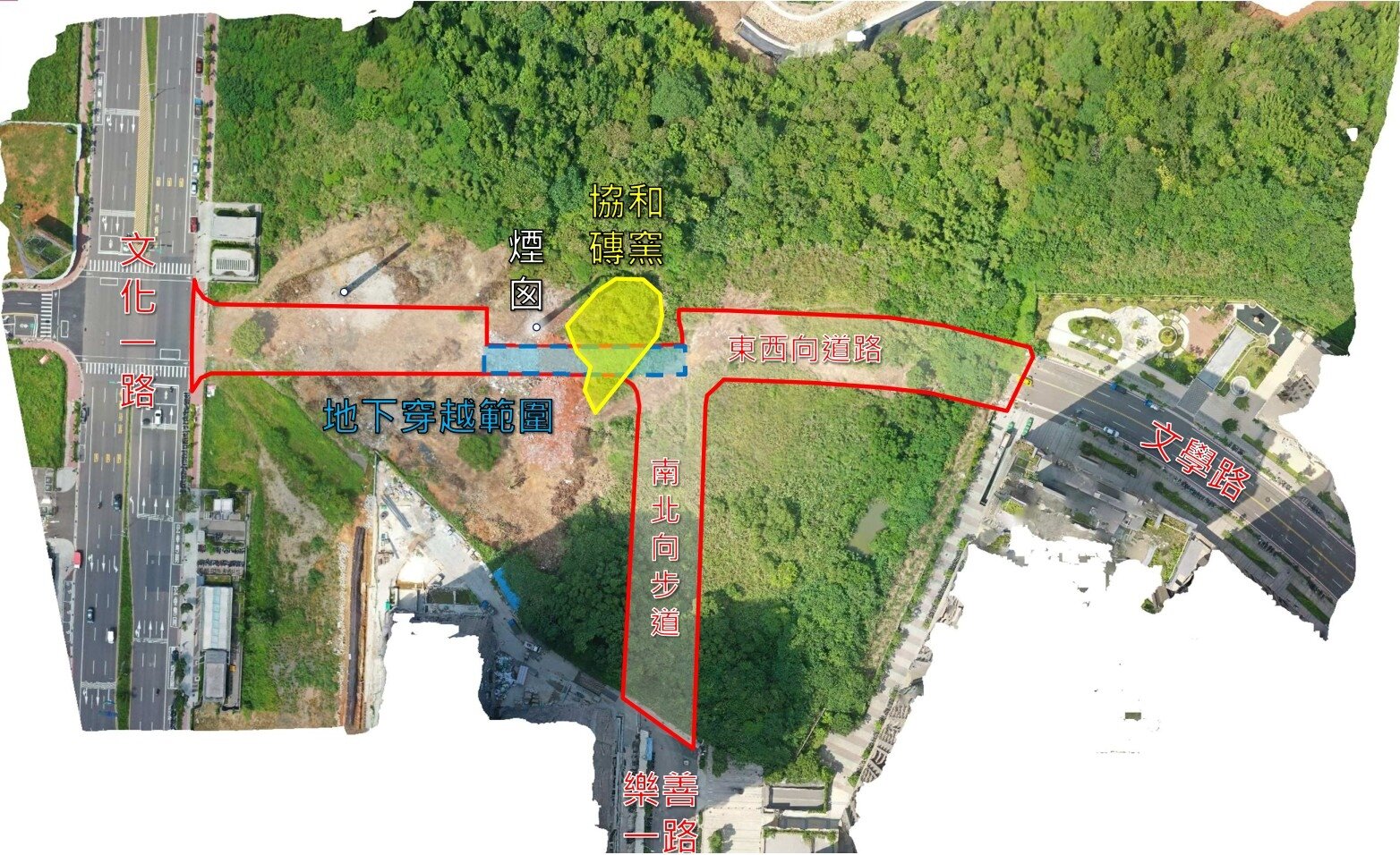 「機場捷運A7站區開發案區外道路新闢工程」，並於今日舉行開工動土典禮。圖：工務局提供