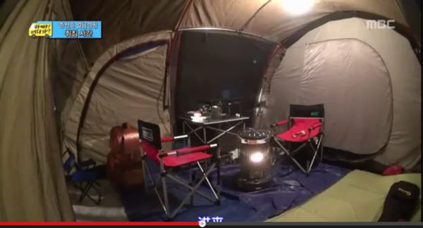 帳篷、露營、爸爸我們去哪兒（翻攝自爸爸我們去哪兒youtube）