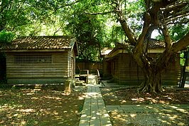 神社周邊的日式町家屋舍，目前閒置沒有做任何用途。