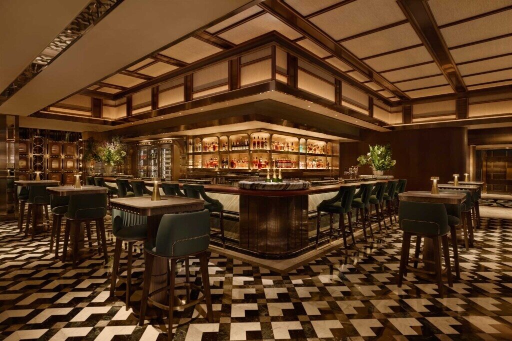 嘉佩樂酒店獨立酒吧The Glasshouse,1樓Tilt以台灣風土入酒,空間則採復古Art Deco氛圍設計。圖/嘉佩樂酒店