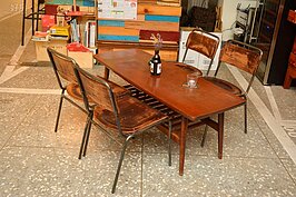 【飲酒過量，害人害己】
二手的家具不僅可節省成本，其古早味更可以與店內環境結合。