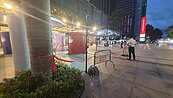 台中新光三越復業不到1個月傳玻璃破損　現場拉起封鎖線
