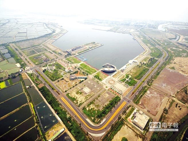 高雄興達港陸域和海域總面積約89.67公頃。圖/高市府海洋局提供