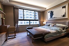 主臥室一景。